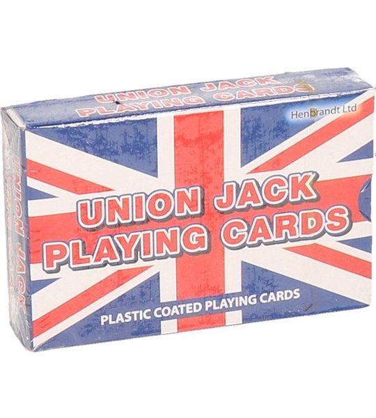 Speelkaarten - geplastificeerd - Union jack - kaartspel pesten/ pokeren