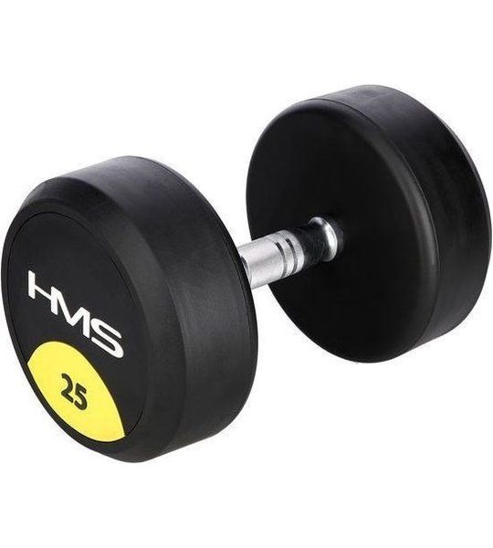 HMS HG PRO - Hantel - 25 kg - Gum - Chrom