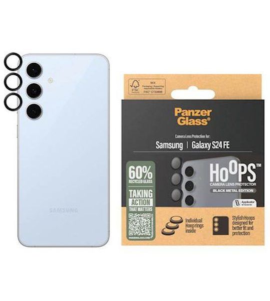 PanzerGlass Hoops Camera Bescherming Voor Samsung Galaxy S24 Fe Transparant