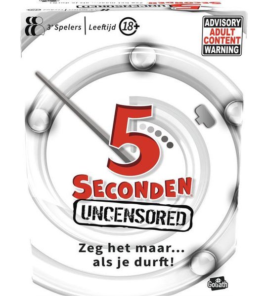 Goliath 5 seconds 18+ - Partyspel - Kaartspel - Raadspel