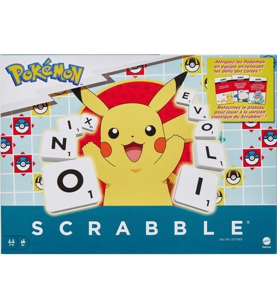 Games Scrabble Pokémon, Bordspel, Word, 8 jaar, Familiespel