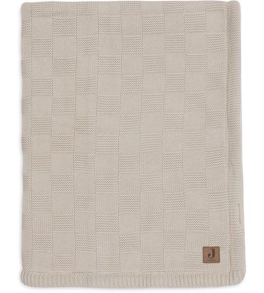 Deken Wieg Jollein 75x100 Box Knit Warm Sand/Velvet