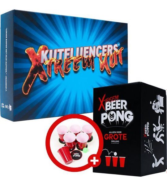 Kutfluencers + Xtreem Beerpong - Drankspel - Bundel