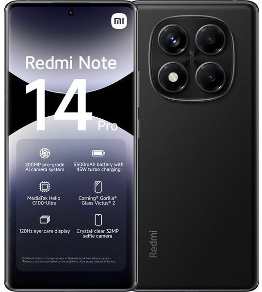 Xiaomi Redmi Note 14 Pro - 4g 256gb Midnight Zwart 256 Gb