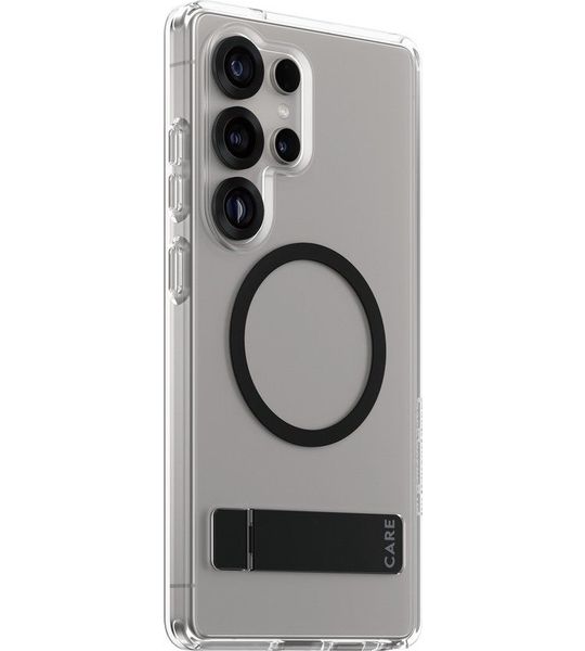 CARE Kickstand En Hoesje Voor Samsung Galaxy S25 Ultra Transparant