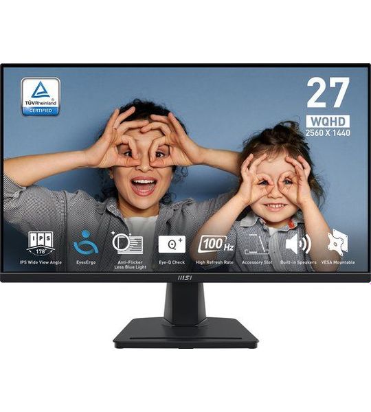 MSI Pro Mp275q - 27 Inch 2560 X 1440 (wqhd) Ips-paneel