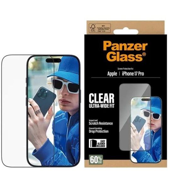 PanzerGlass Iphone 17 Pro Uw-fit Screenprotector Voor Apple Clear Glass