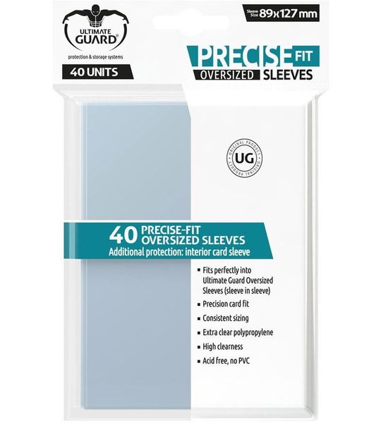 Ultimate Guard Precise-Fit Sleeves Oversized Transparent (40)