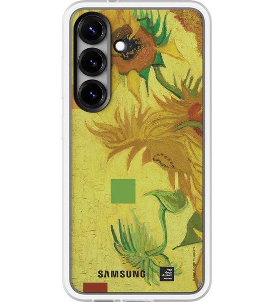 Samsung Flip Bloem Van Gogh Telefoonhoesje Voor Samsung Galaxy S25 Geel
