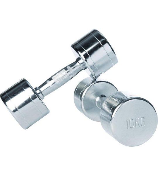CHROMED DUMBBELLSET 6KG