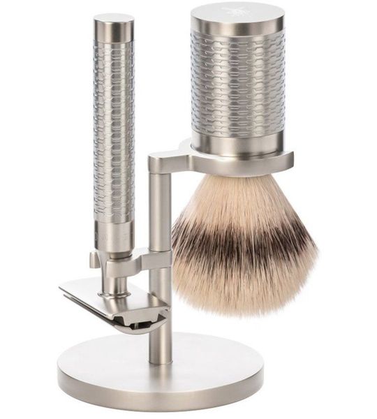 MÜHLE Scheerset Roestvrij staal Silvertip Fibre - Rocca
