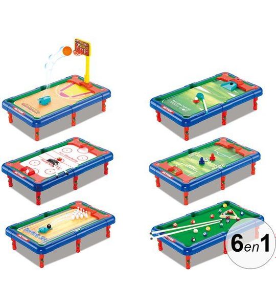 TechKidz, 6 in 1 tafel voor meerdere spelers - Evolutief model, Veelkleurig