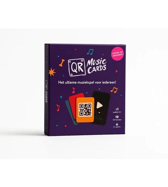 QR Music Cards - Muziekspel & Kaartspel met 150 kaartjes - Gratis app