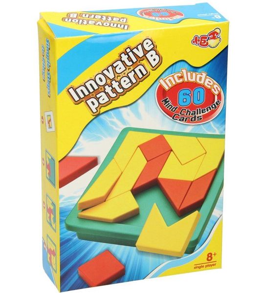 Luxe Vormenpuzzel Tangram, 60 Challenges