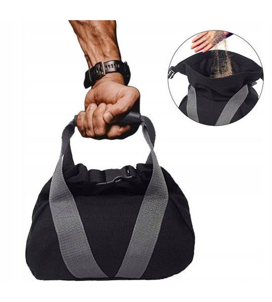 Tojato - Kettlebell Zandzak - 1-10 kg - Zwart - Oxford 900D