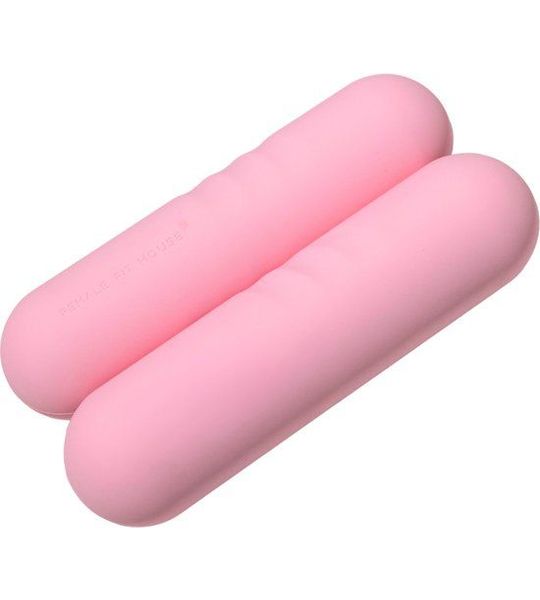 Female Fit House | Dumbells Roze 2x 1KG | zacht silicone | Bishbells | Set of 2