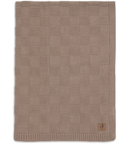 Deken Wieg Jollein GOTS 75x100 Box Knit Milky Coffee