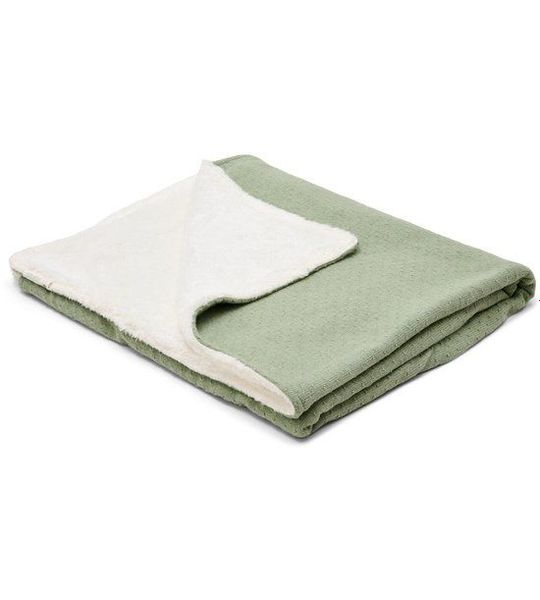 Deken Wieg Little Dutch Pure Sage Gebreid