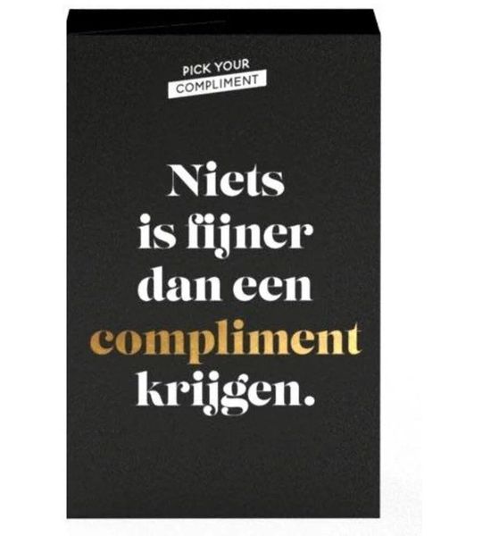 Complimentenspel, kaartspel, positief, 8+
