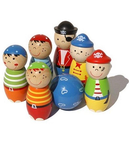 Simply For Kids 22107 Houten Kegelspel Piraten