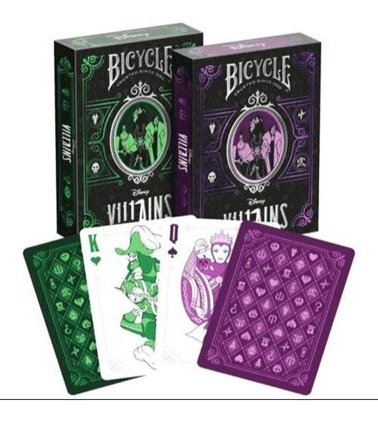 Bicycle® Disney Villains Green & Purple