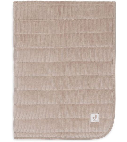 Deken Wieg Jollein 75x100 Velvet Rib Milky Coffee