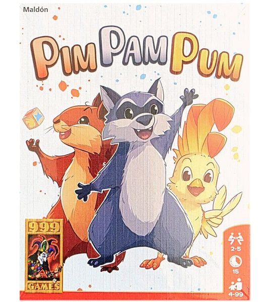 999 Games: Pim Pam Pum - Kaartspel/Dobbenspel - Gezelschapsspel