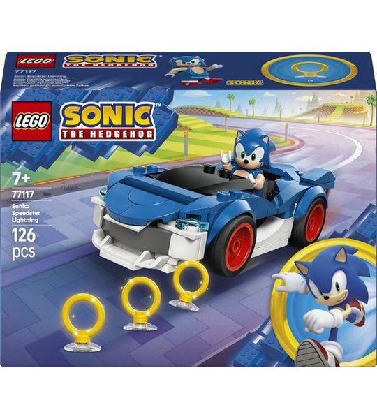 LEGO Sonic the Hedgehog 77117 Sonics auto: Speed Star Lightning