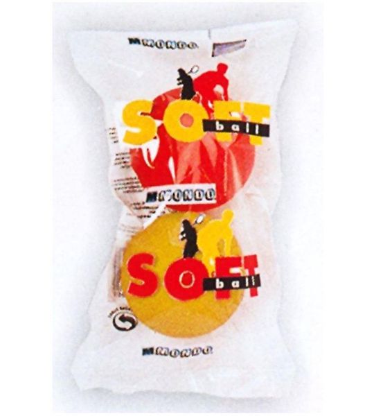 Mondo Softbal (schuimrubber) 7cm zak a 3st.