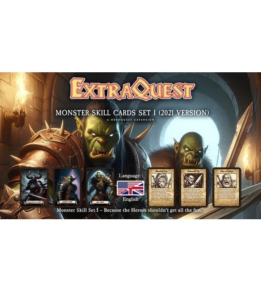 ExtraQuest Monster Skill cards Set I **ENGLISH ONLY** (Heroquest 2021 Edition)