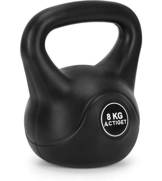 Actiget® Kettlebell | Kettle Bell | Zwart | 8 kg