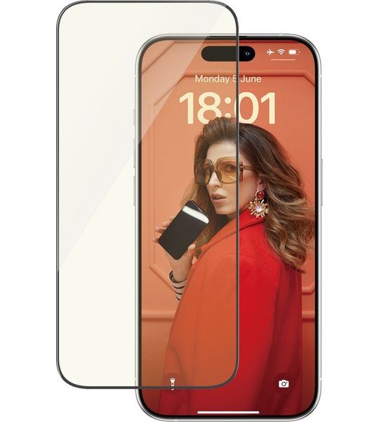 PanzerGlass Ultra-Wide Fit Apple iPhone 15 Pro Blauw Licht Filter Screenprotector Glas Zwart