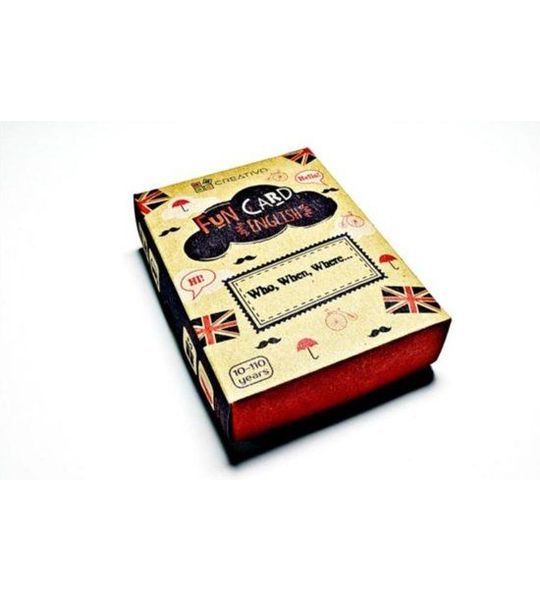 Fun Card English Who, When, Where...