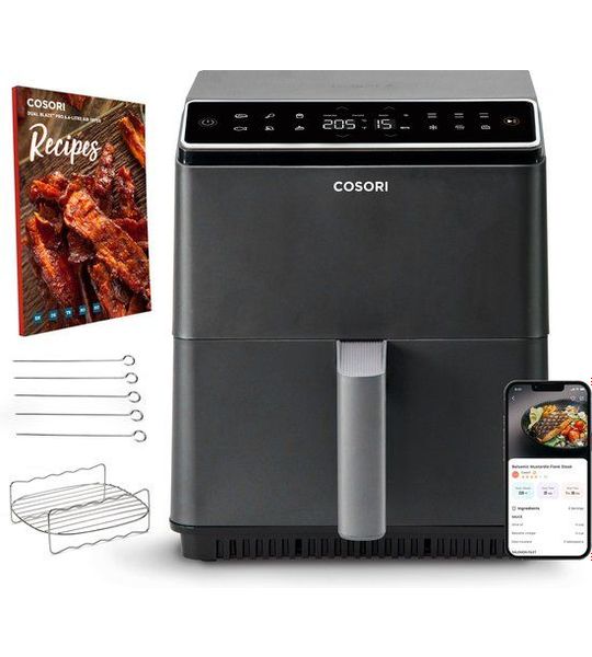 Cosori Dualblaze Xxl Heteluchtfriteuse Grijs