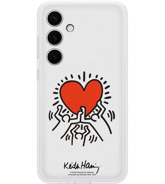 Samsung Galaxy S24 Plus Keith Haring Suit Back Cover Transparant