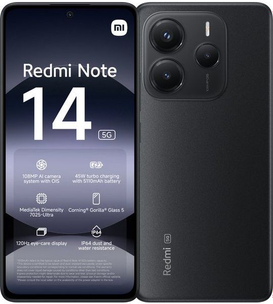 Redmi Note 14 256GB Zwart 5G