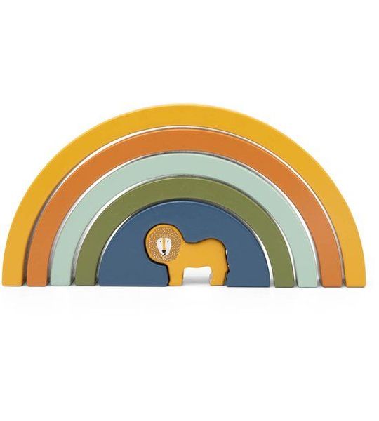Trixie Houten Stapelregenboog Mr. Lion – 12m+ – Stapelspel – FSC hout