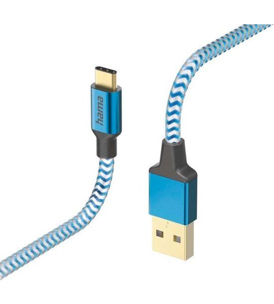 Hama 201558 Usb-kabel Usb-a Naar Usb-c 1.5m Blauw