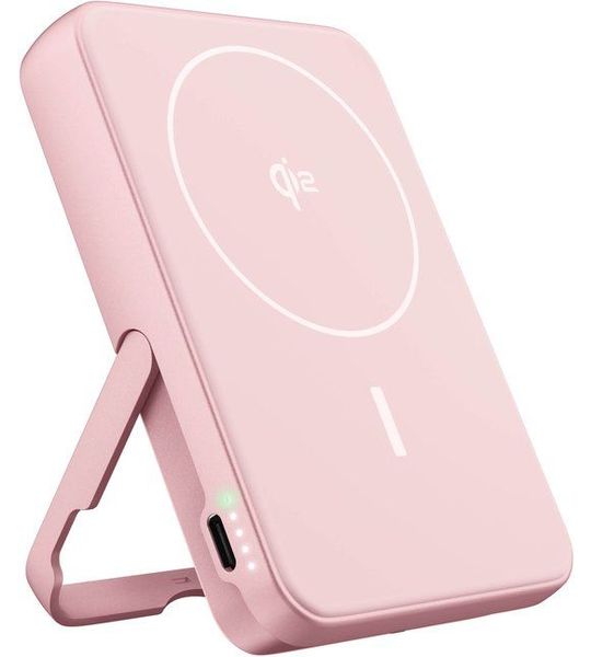 Fresh 'n Rebel Magnet Wireless Powerbank 10000 Mah Qi2 15w - Pastel Pink Roze