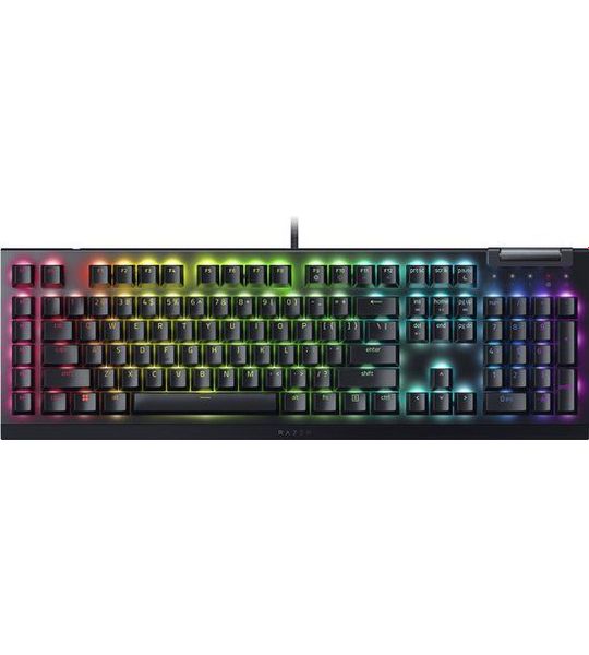 Razer Blackwidow V4 X Green Switch Qwerty Mechanical Bedraad Gamingtoetsenbord Zwart