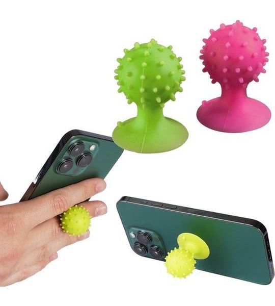 Hama Set van 2 zuignaphouders groen/roze