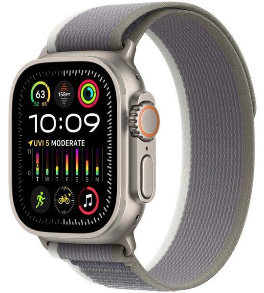 Apple 49 Mm Green/gray Trail-bandje - M/l