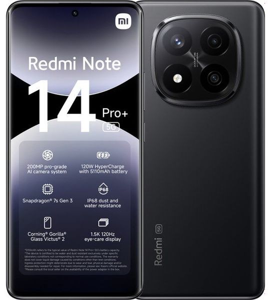 Redmi Note 14 Pro+ 512GB Zwart 5G