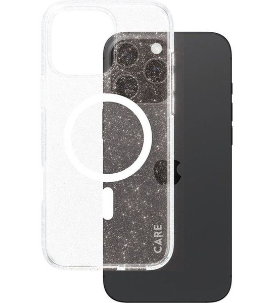 CARE Flagship Case Urban Combat Star Lit Met Wit Magsafe Telefoonhoesje Voor Apple Iphone 2024 6.7'' Pro Transparant