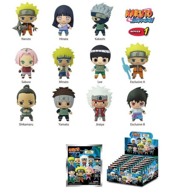 Naruto Shippuden 3D PVC Bag Clips Series 01 Display (24)