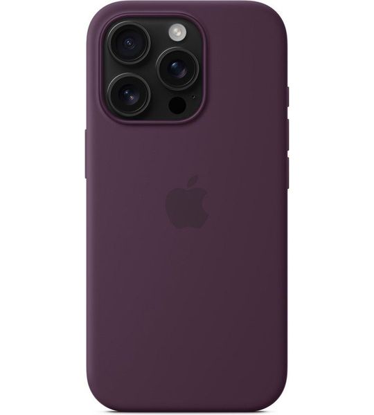 Apple Silicone Magsafe Cover Voor Apple Iphone 16 Pro Plum