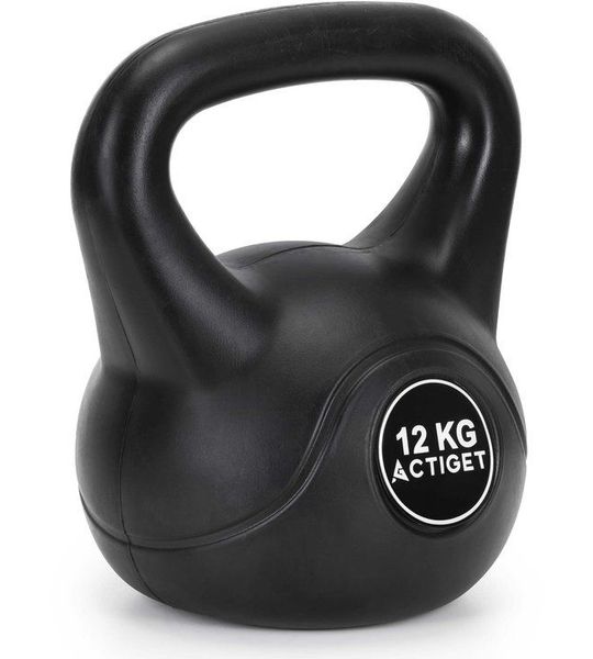 Actiget® Kettlebell | Kettle Bell | Zwart | 12 kg