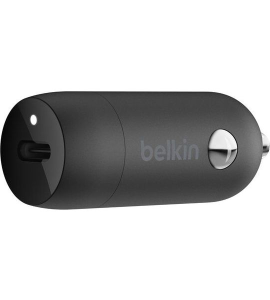 Belkin Belkin 30 Watt Usb-c Pd Pps Single Car Charger Black Autolader