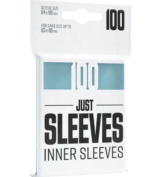 100 Just Sleeves Inner Sleeves 63,5 x 88mm