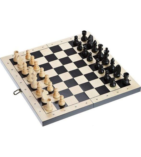 Philos Schaak/Dam/Backgammon Kassette Veld 50 mm, Koningshoogte 100 mm